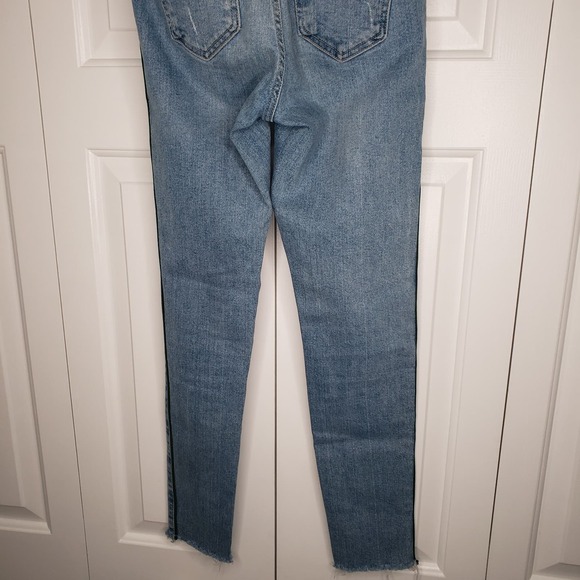 Zara Basic Denim Dept Z1975 Skinny Distressed Raw Hem Jeans Size‎ 2 - Picture 9 of 14